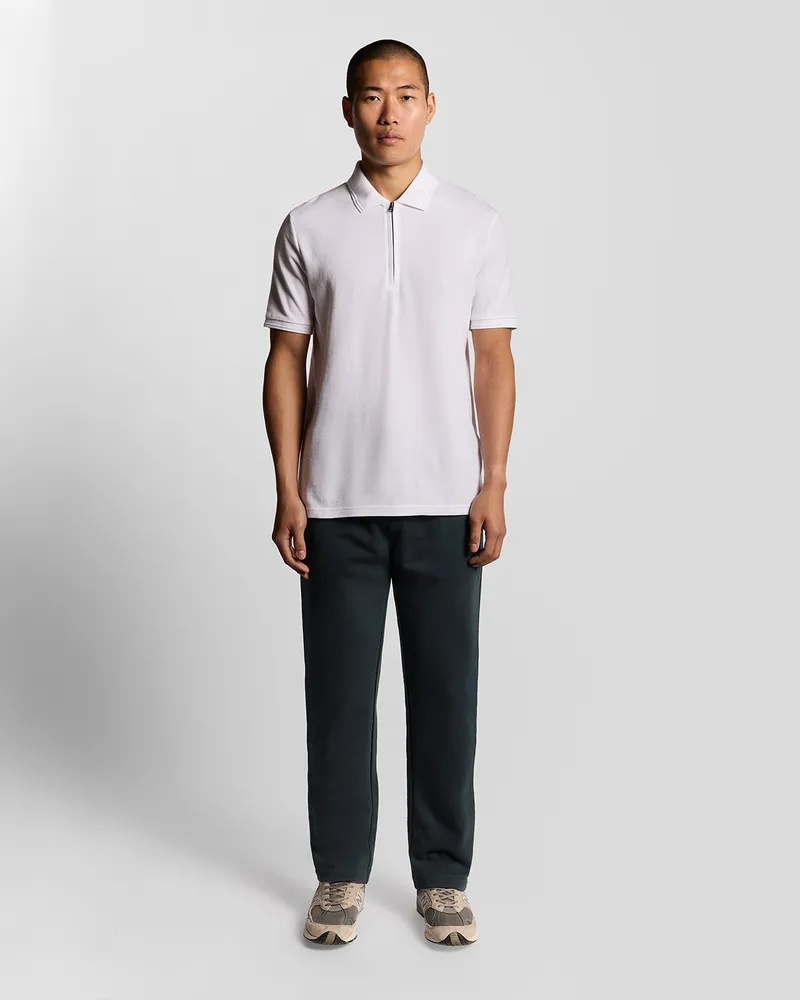 Lyle & Scott Baumwolljogginghose mit geradem Bein – Marineblau Marineblau