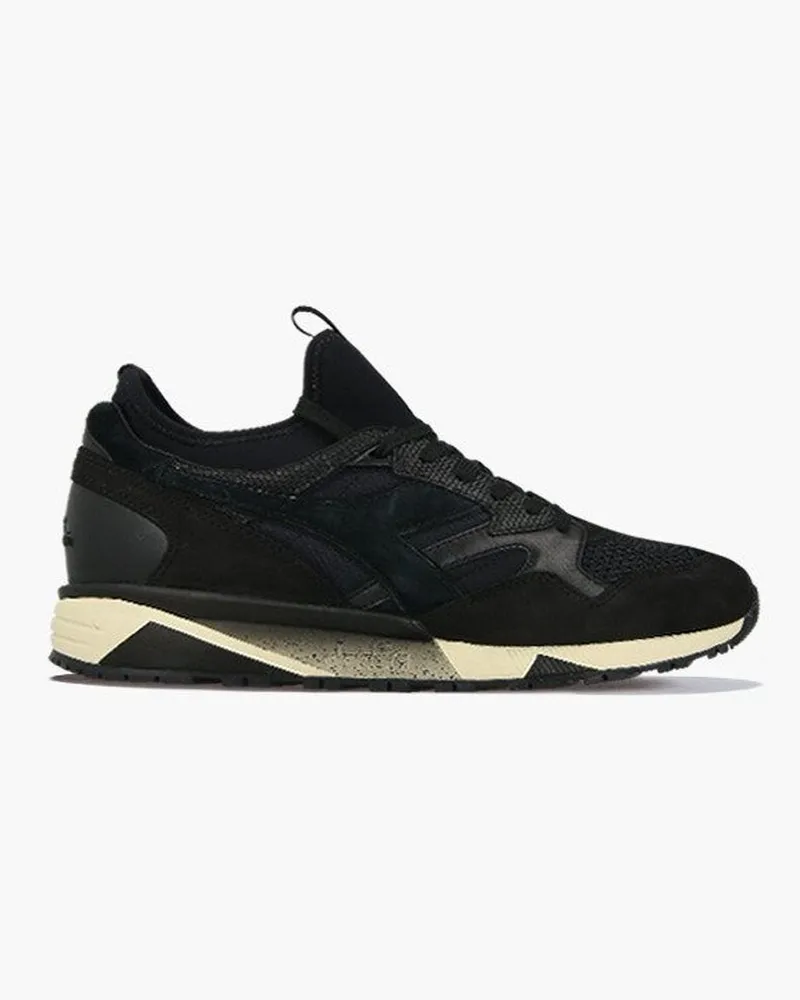 Diadora x Paura N9002 Socken Herrenschwarze Trainer Schwarz