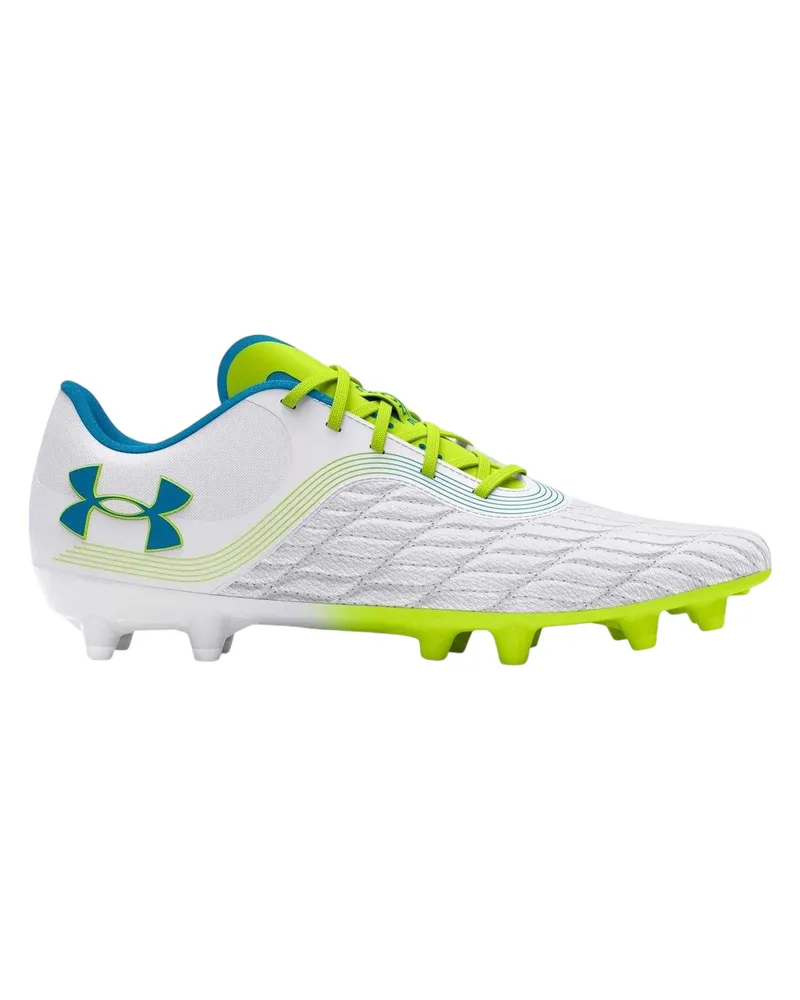 Under Armour Clone Mg Pro 3" Fußball-Stiefel für Damen, Zum Schnüren (Weiß Weiß