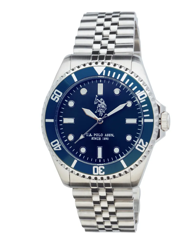 U.S. Polo Assn.  Uhr Hampton Herren Uhr Silber