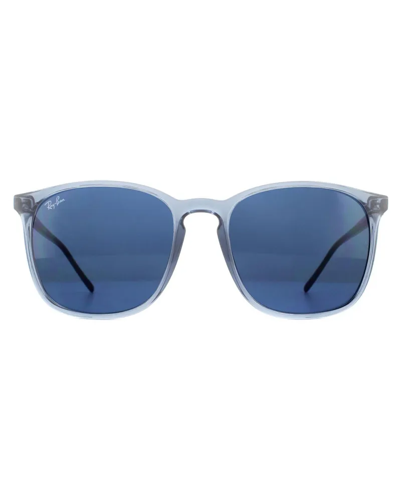 Ray Ban Square Herren Sonnenbrille Transparent Blau mit blauen Verlauf Blau