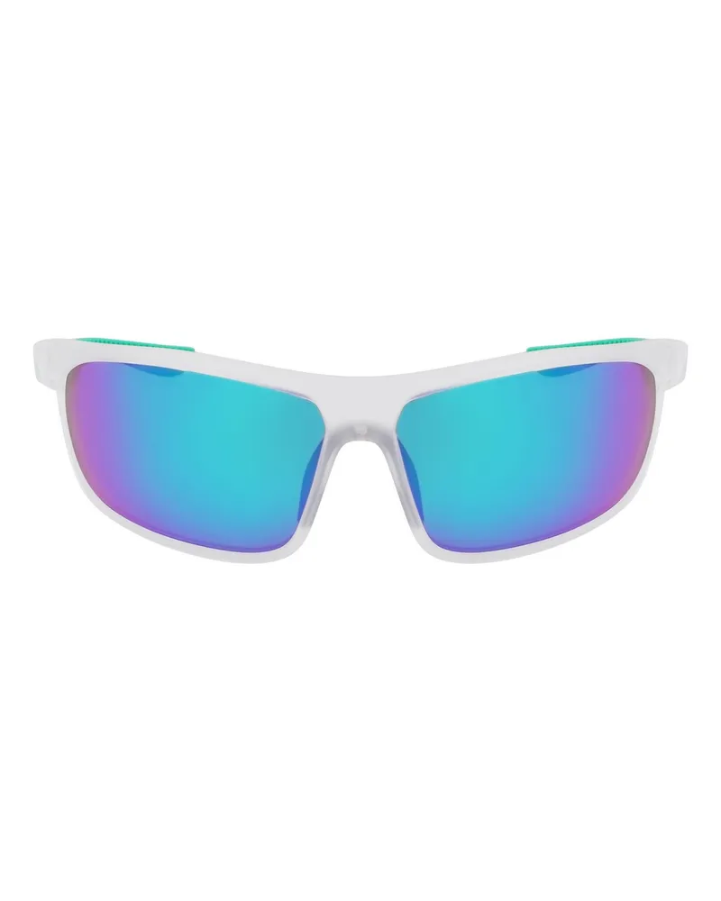 Nike Herren Sonnenbrille "Windtrack" - Kunststoff (Transparent/Grün Transparent