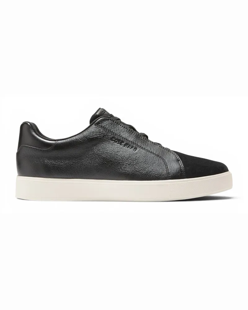 COLE HAAN Herren GrandPro Luxe Mile Trainer Schwarze Wildleder-Sneaker – C44434 Schwarz