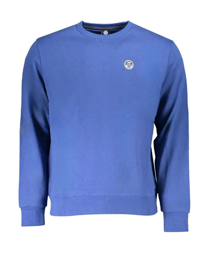 North Sails Crewneck Sweatshirt im klassischen Schnitt Mittelblau