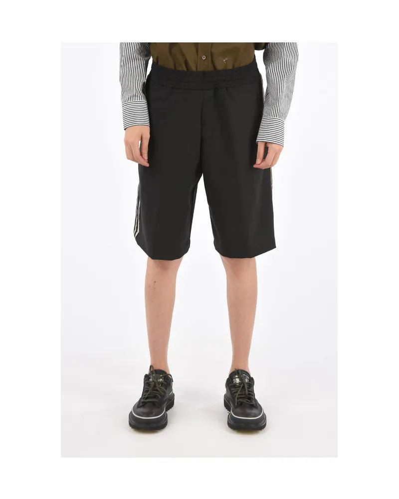 Neil Barrett Shorts mit Kordelzug in Schwarz Schwarz
