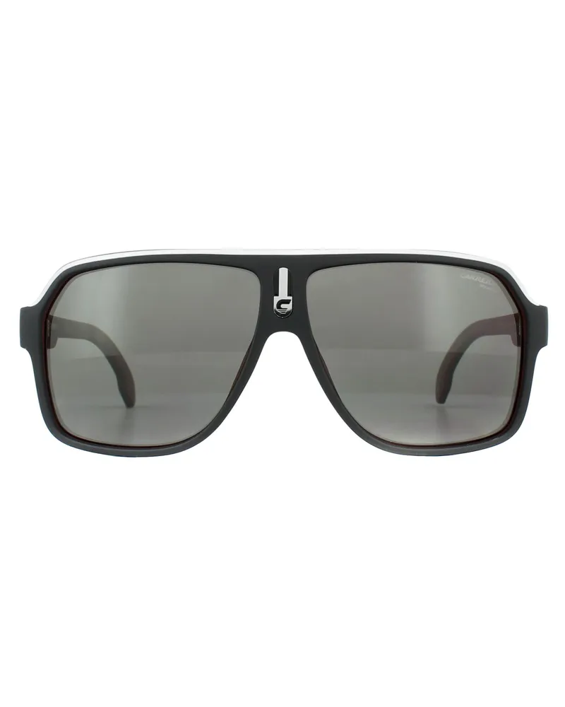 Carrera Aviator Unisex Schwarz Silber Rot Grau Polarisierte Sonnenbrille Schwarz