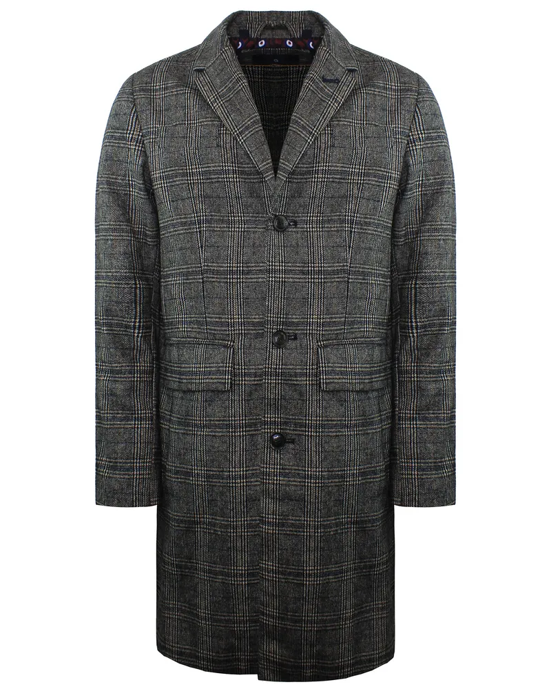 Ben Sherman Kariertes Herrenbraunes Jacket Braun
