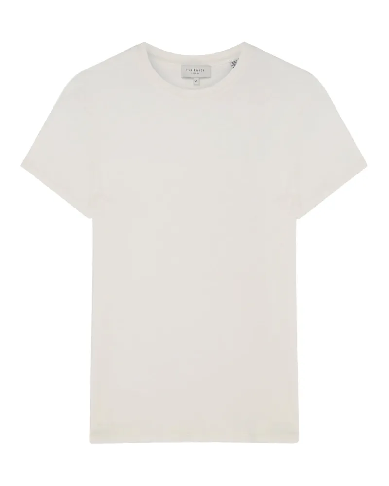 Ted Baker Bedrucktes, tailliertes T-Shirt - Weiß Weiß