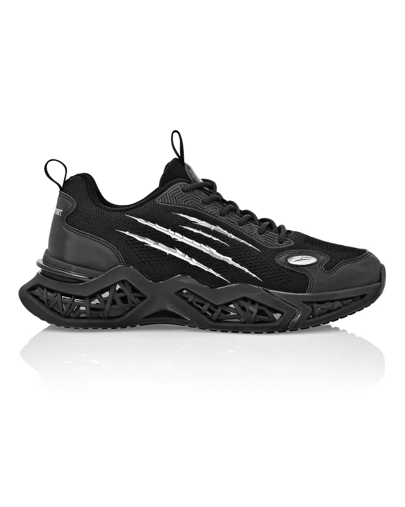 Philipp Plein Runner-Sneaker "Tiger Scratch" - Schwarz Schwarz