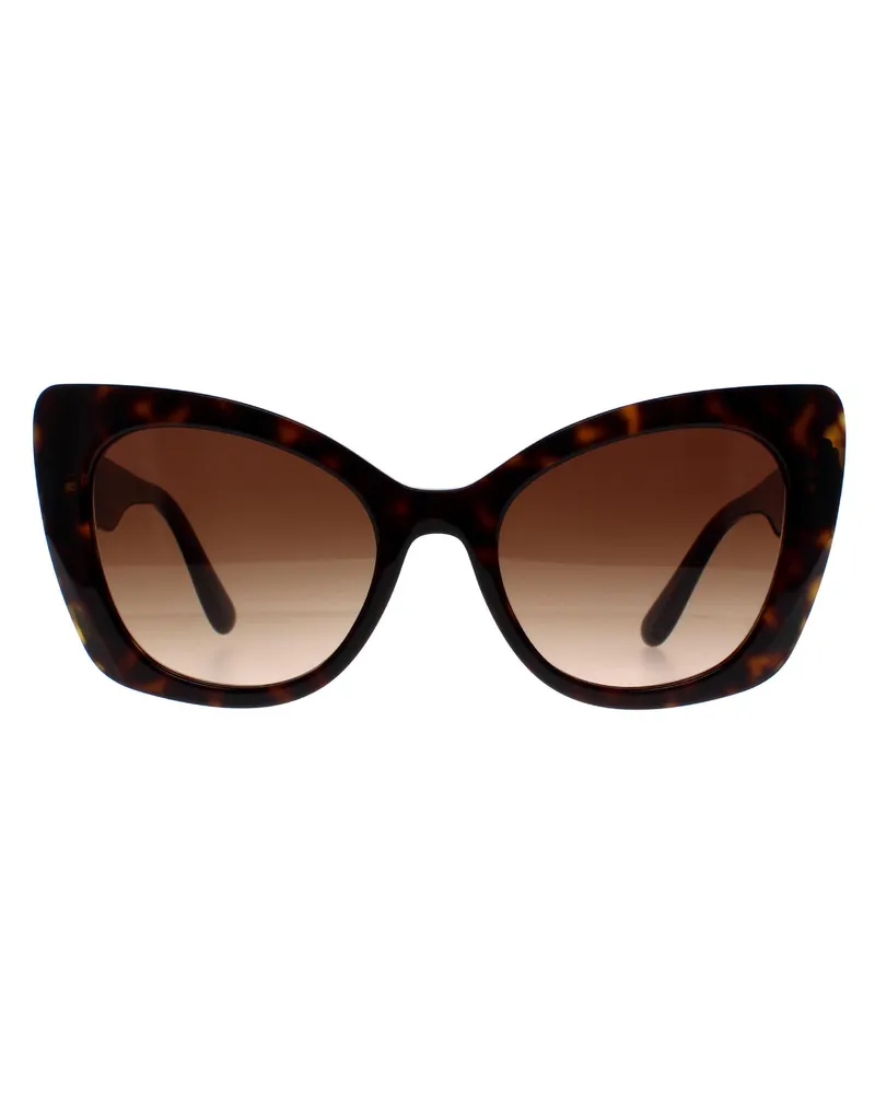 Dolce & Gabbana Cat Eye Damen Havanna Braun Farbverlauf DG4405 Braun