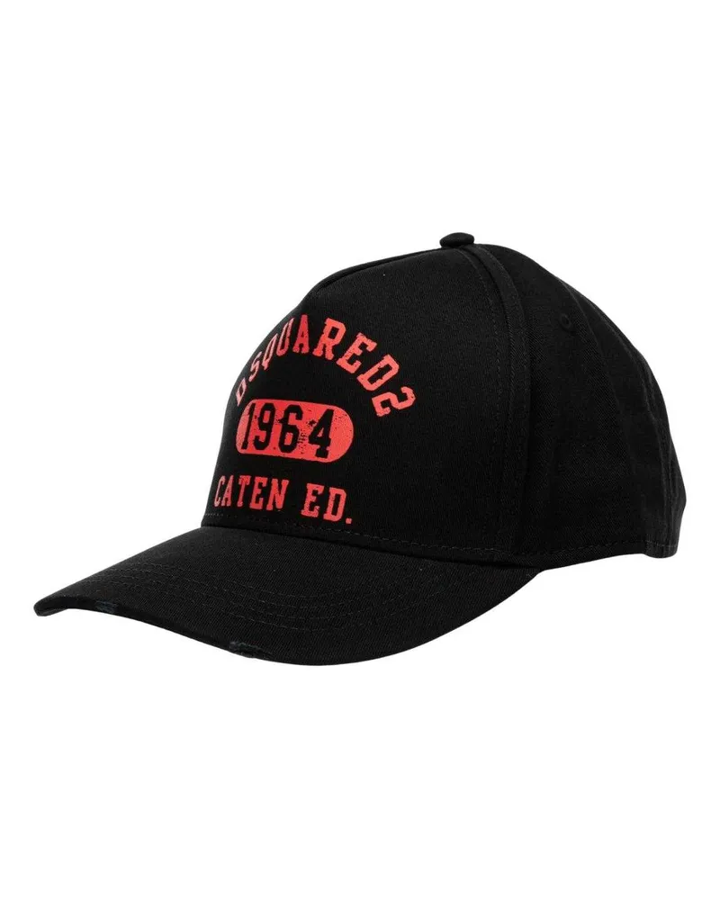 Dsquared2 1964" Baseball-Mütze für Herren/Damen Unisex, Baumwolle (Schwarz Schwarz