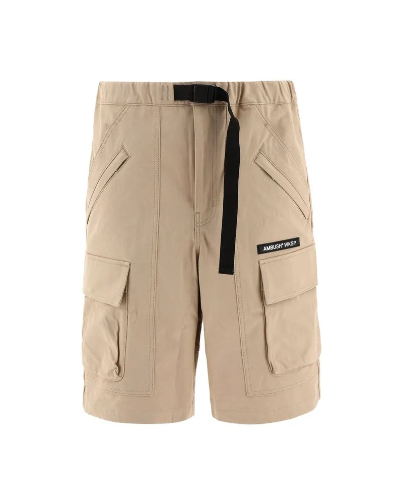 AMBUSH Beige Baumwoll-Bermuda-Shorts Beige