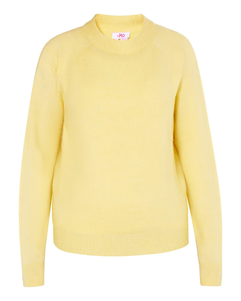 My Mo Strickpullover Damen Höllengelb Gelb