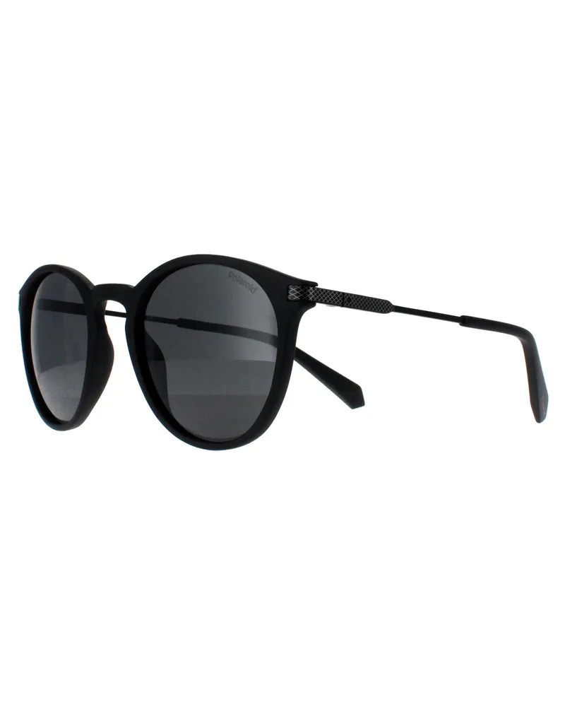 Polaroid Rund Unisex Matt Schwarz Grün Polarisiert PLD 2062/S Schwarz