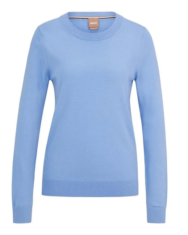 HUGO BOSS Pullover für Damen, Schurwolle (Blau Blau