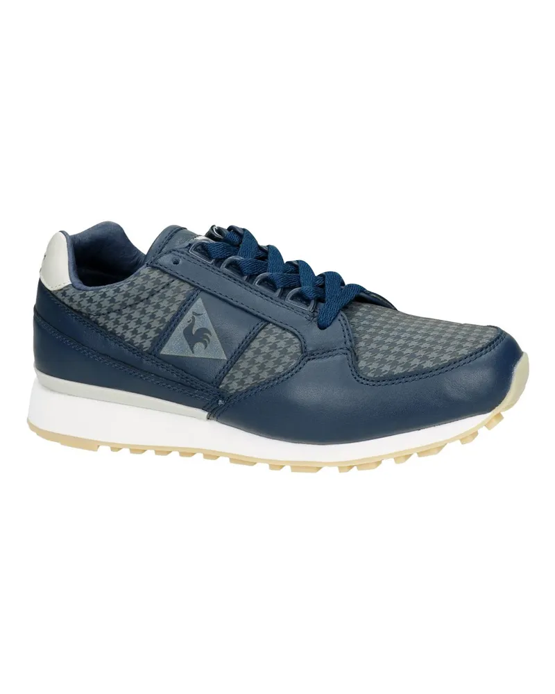 Le coq sportif Eclat Houndstooth Mens Navy Trainer Blau