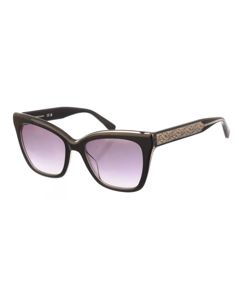 Longchamp Acetat-Sonnenbrille in Schmetterlingsform LO699S Damen Schwarz