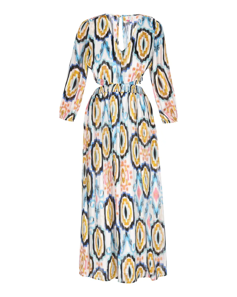 IZIA Kleid Frauen blau mehrfarbig Blau