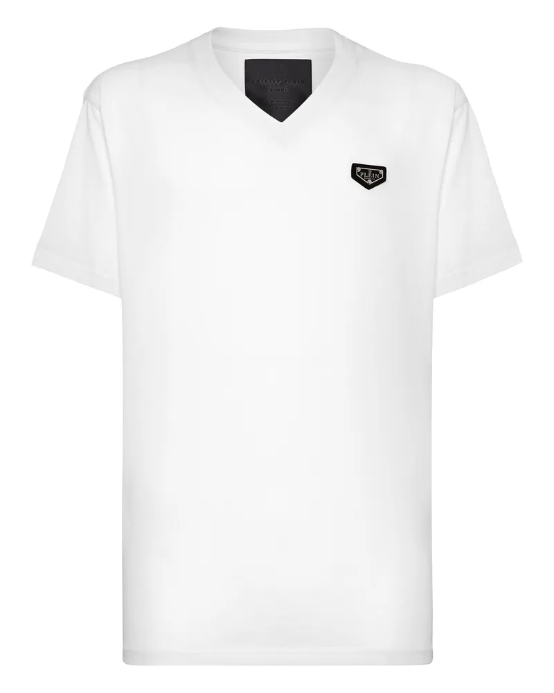 Philipp Plein T-Shirt mit V-Ausschnitt - Weiß Weiß