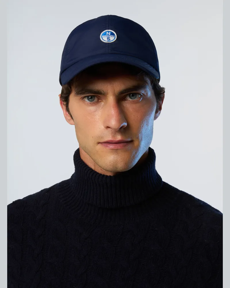 North Sails Basecap Recycelter Taslan Marineblau