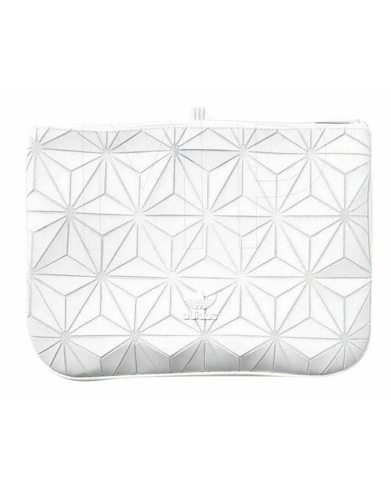 adidas 3D Damen Weiße Clutch Sleeve Tasche Weiß