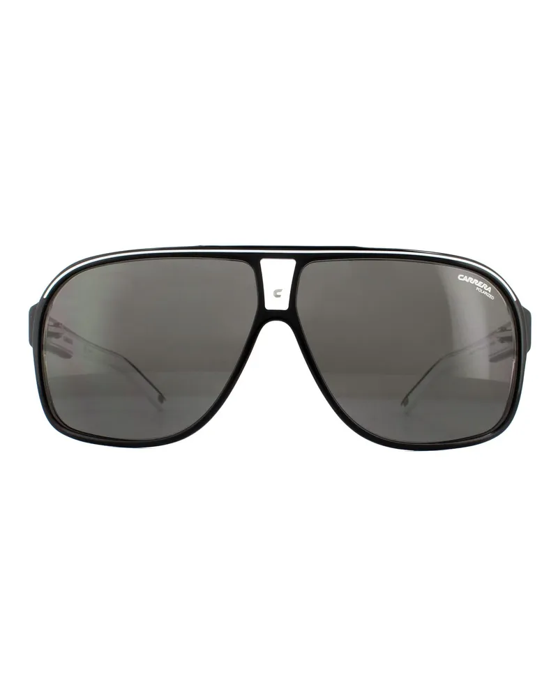 Carrera Aviator Unisex Schwarz Kristall Grau Polarisierte Sonnenbrille Schwarz