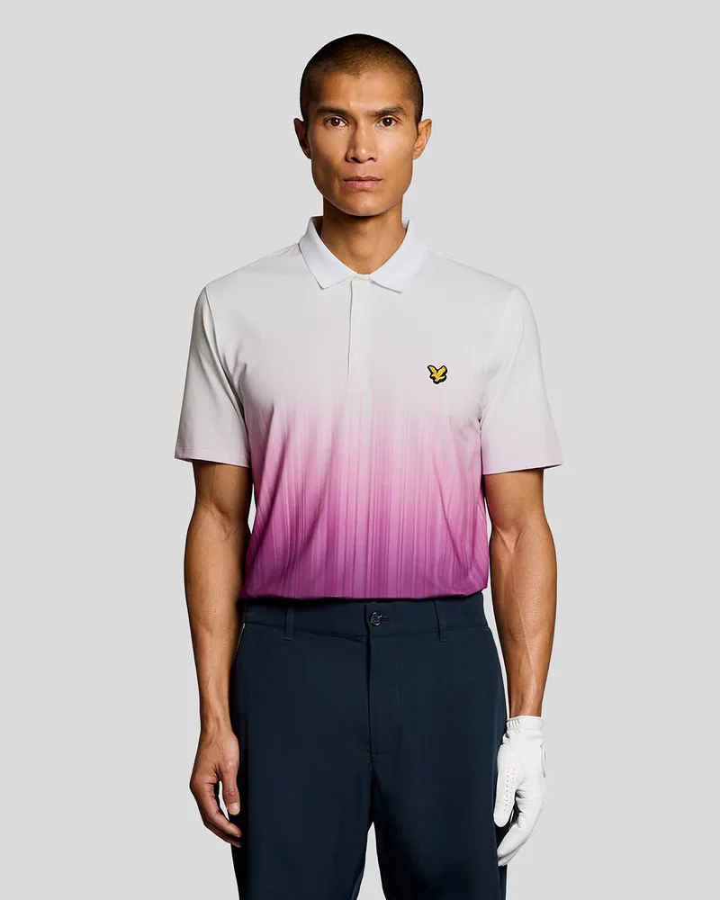 Lyle & Scott Gradient Poloshirt Lila
