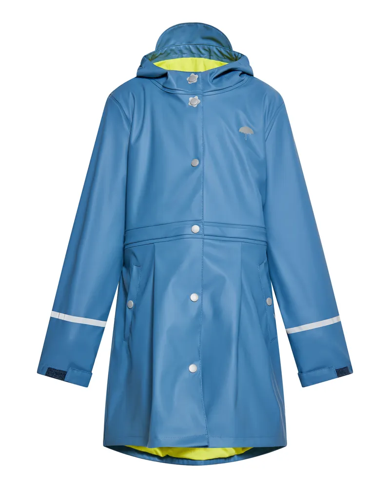 Schmuddelwedda Regenmantel Mädchen (Kids) Stahlblau Blau