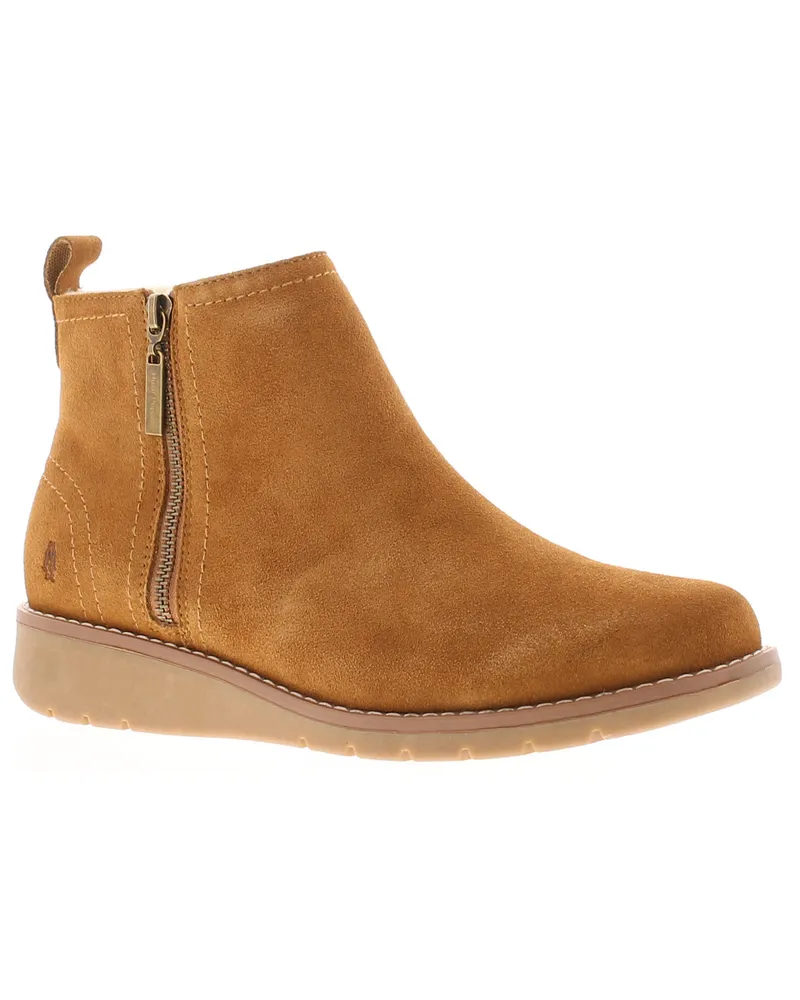 Hush Puppies Maddy Wide Wildleder Damen Graue Stiefel Grau