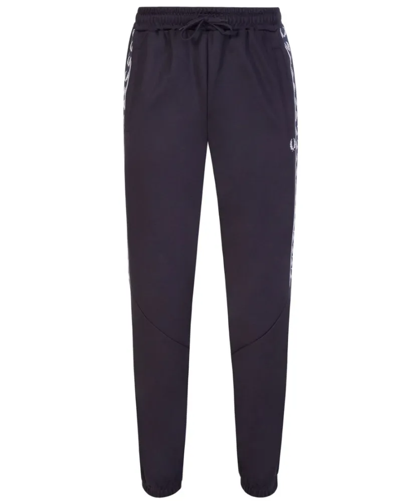 Fred Perry T3515 608 Tape Trainingshose Marineblau Sweat Pants Blau