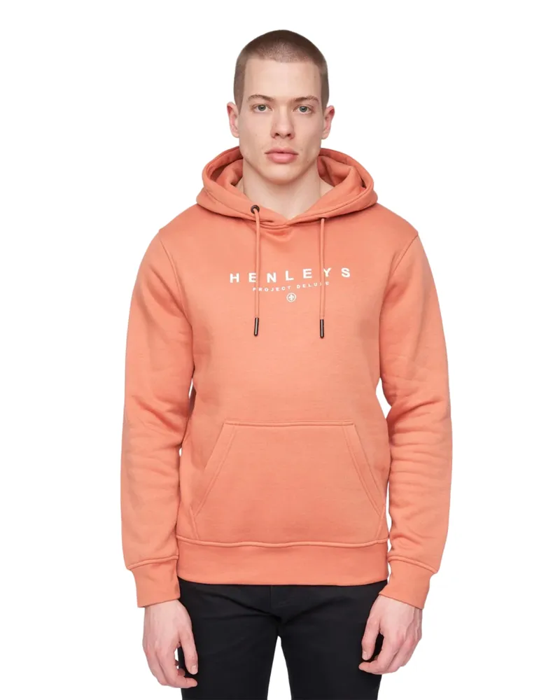 Henleys Ninesix" Kapuzenpullover für Herren (Ziegelrot Rot