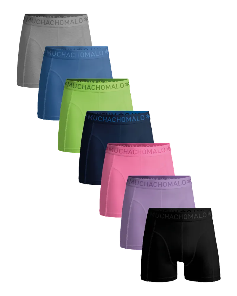 Muchachomalo Herren Boxer Shorts - 7er Pack - Herren Unterwäsche Mehrfarbig