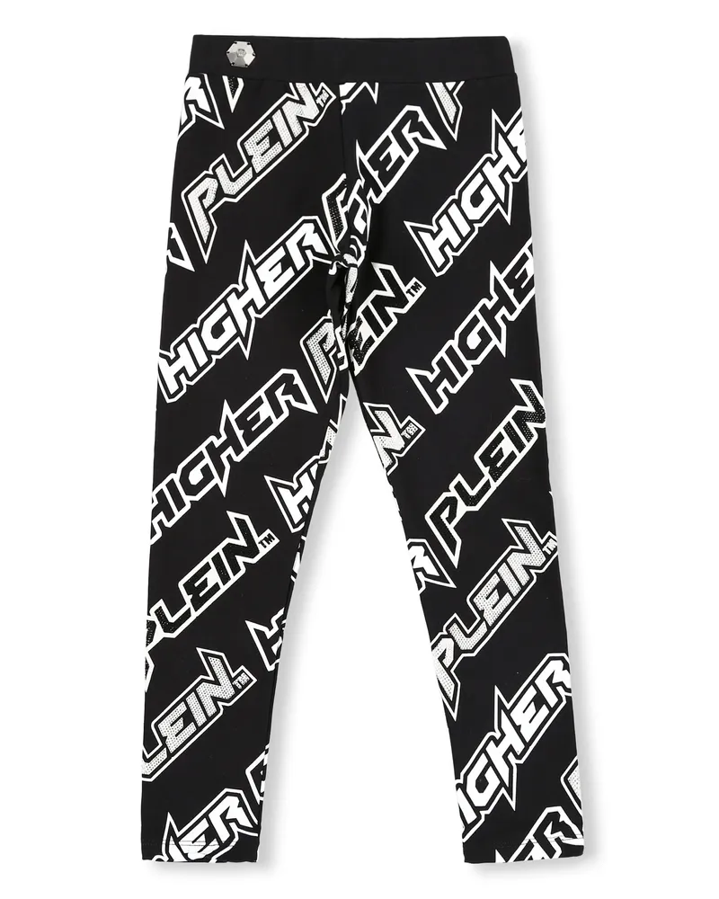 Philipp Plein Jogging Leggings Space Plein Schwarz