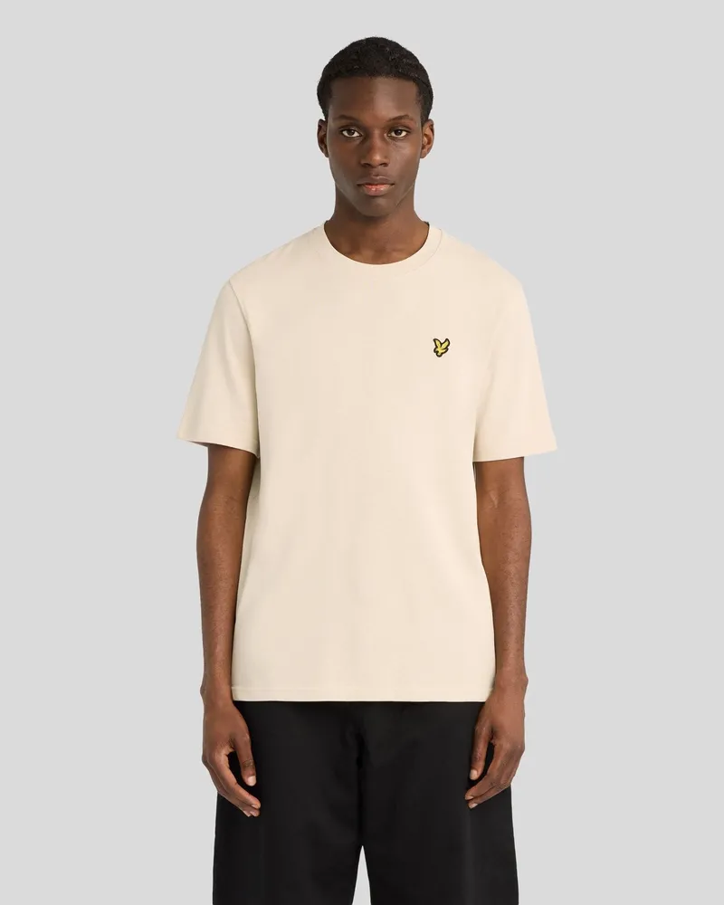 Lyle & Scott Schweres T-Shirt Creme