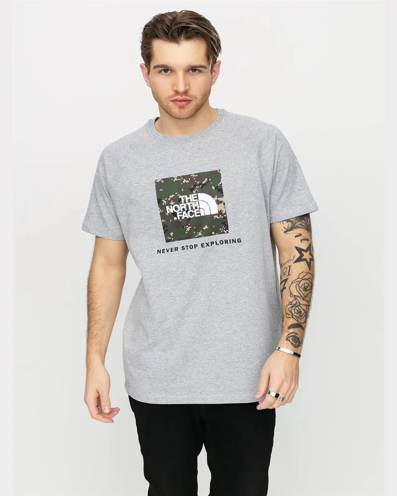 The North Face Die Nordwand Mens Reglan Ärmel NSE T Shirt grau Grau