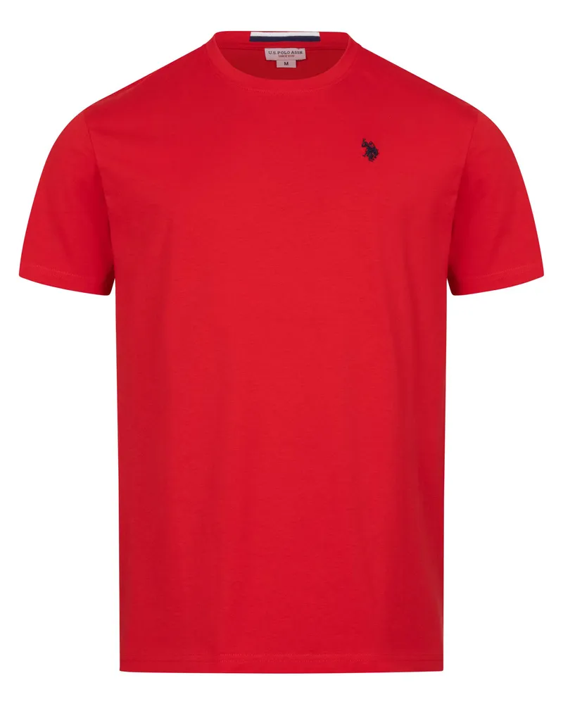 U.S. Polo Assn.  Herren-Basic-T-Shirt aus 100% Baumwolle - Rot Rot