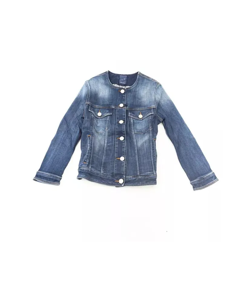 Jacob Cohën Denimjacke im klassischen Stil Blau