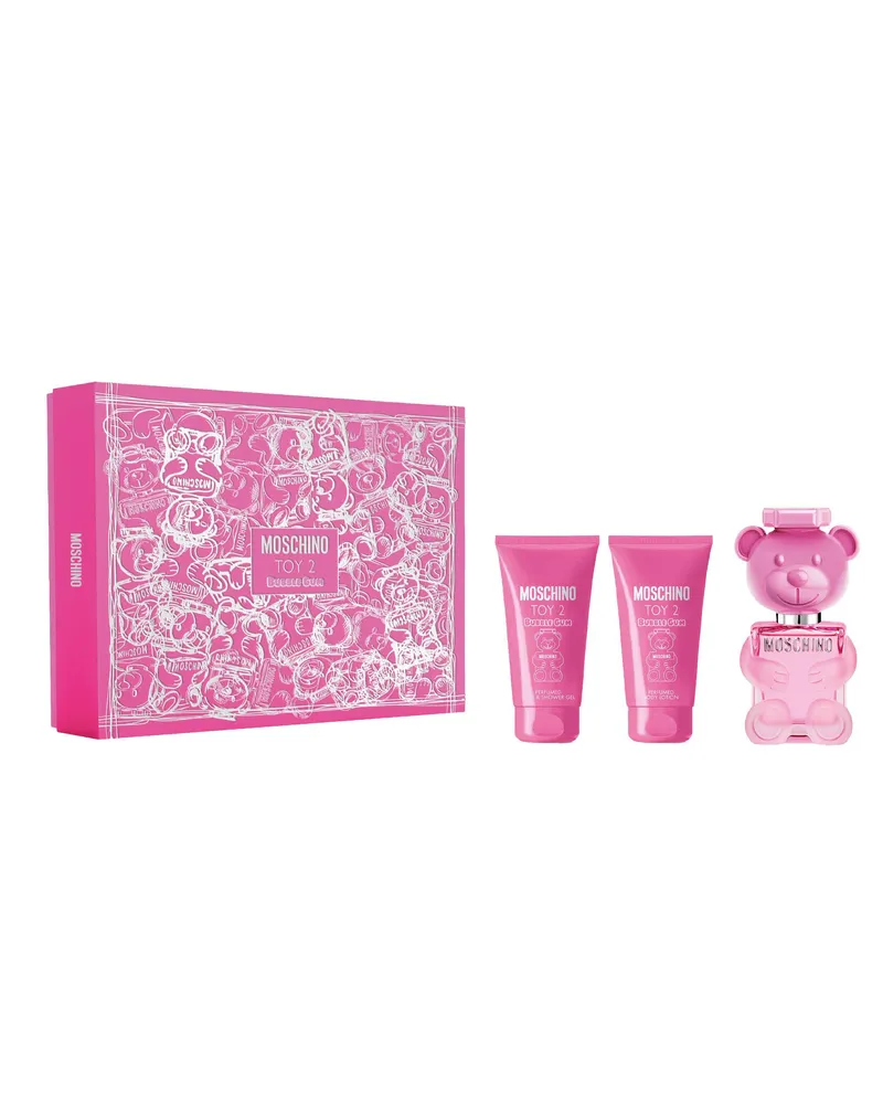 Moschino Toy2 Bubblegum Eau de Toilette Spray 50ml Geschenkset mit Duschgel & Körperlotion 