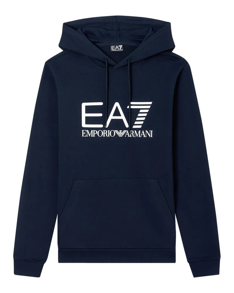 EA7 Kapuzensweatshirt Dunkelblau