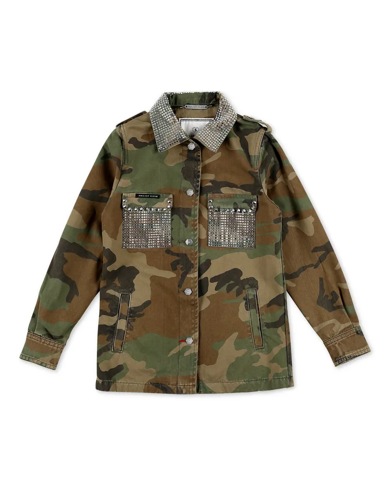 Philipp Plein Parka Camouflage Camouflage