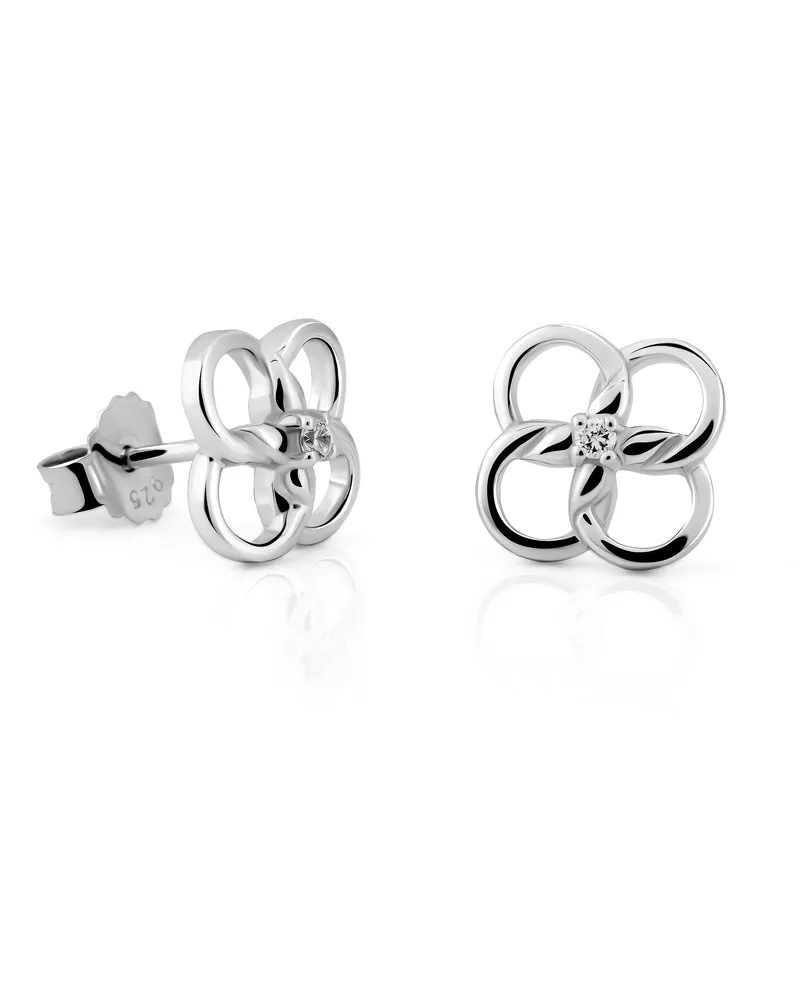 Orphelia Aida' Ohrstecker für Damen aus 925er Sterlingsilber - Silber ZO-7472 Silber