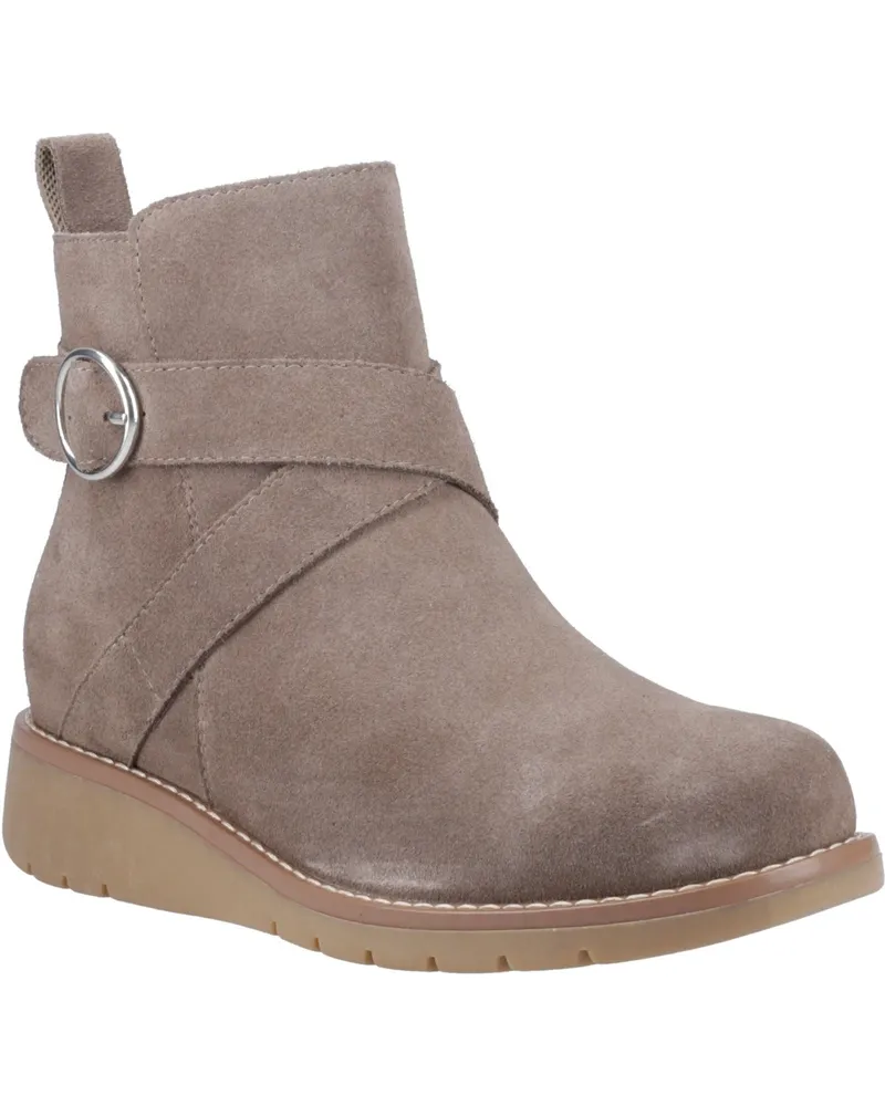 Hush Puppies Lyra Damen Wildleder-Winterstiefeletten - Taupe Taupe