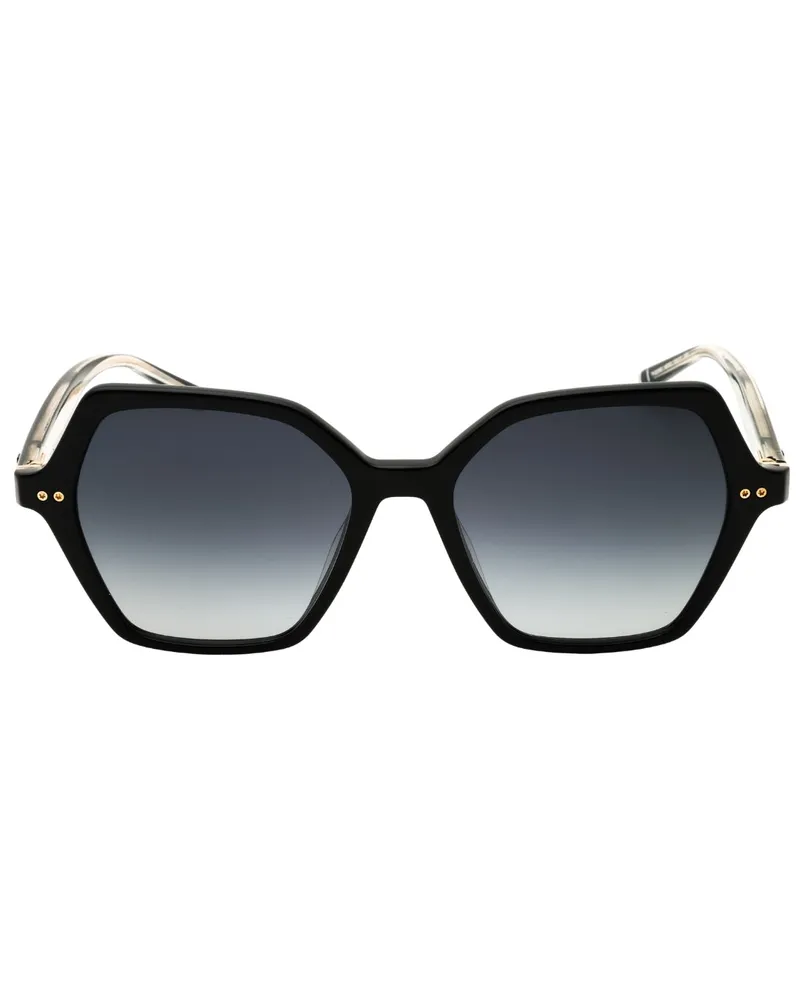 Tommy Hilfiger Th 2213/S 0807 9O Sonnenbrille, glänzendes Gestell mit Verlaufsgläsern - Schwarz Schwarz