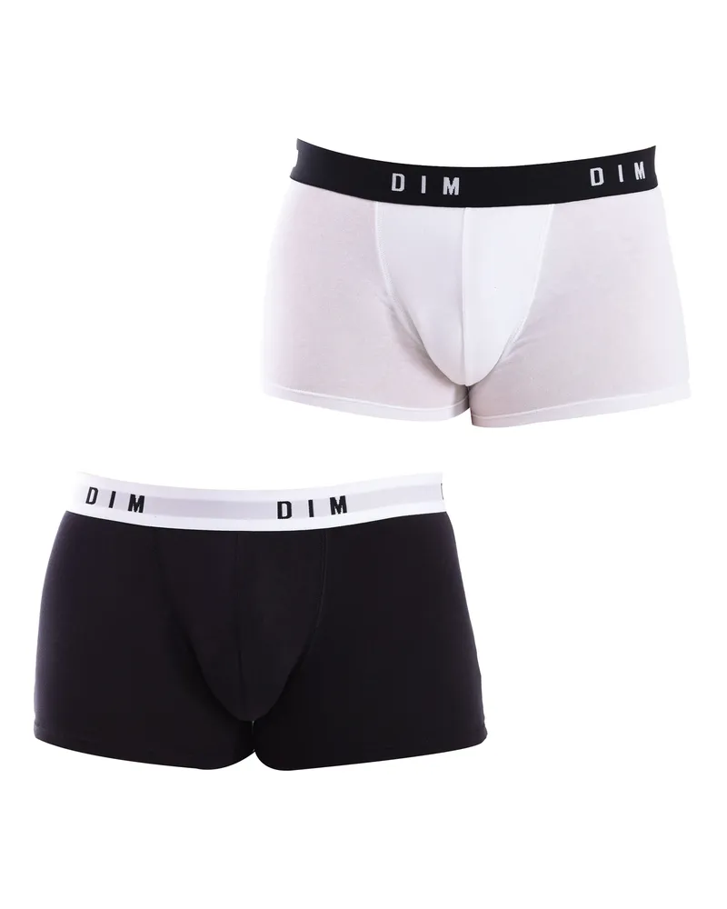 DIM Pack-2 Boxershorts Originals Baumwolle Streech D0ARL Mann Schwarz