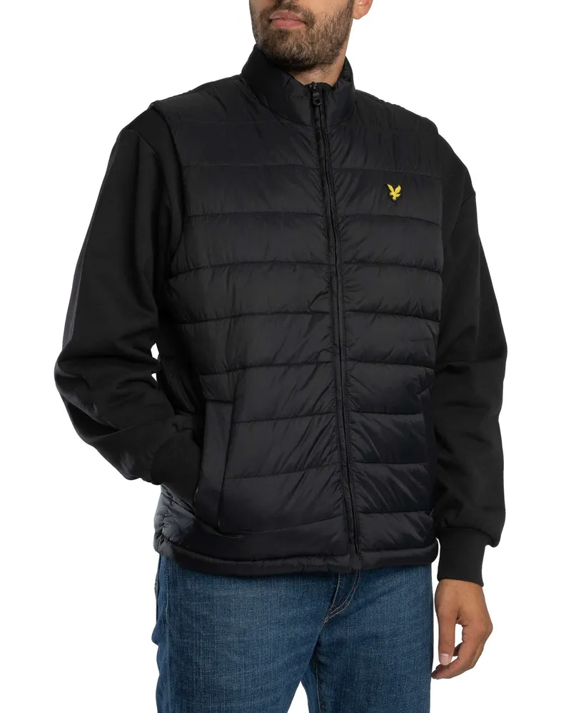 Lyle & Scott Steppweste, Schwarz Schwarz
