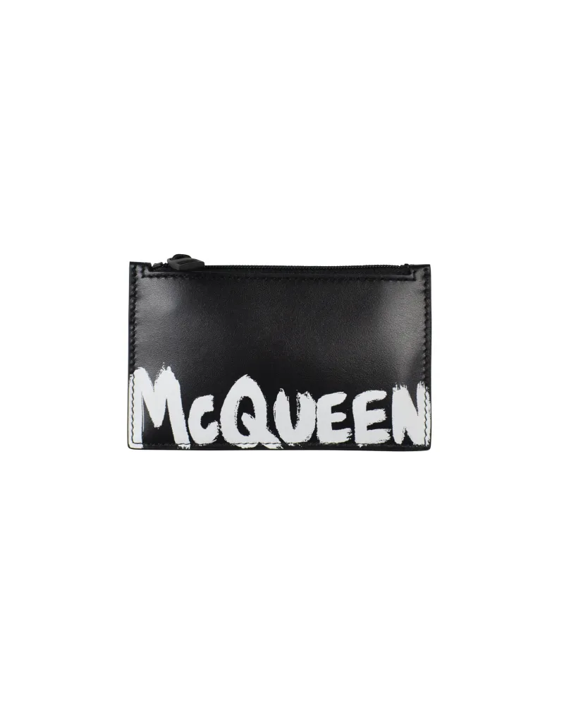 Alexander McQueen Kartenetui - Schwarz Schwarz