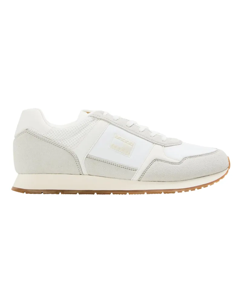 Tommy Hilfiger Sneaker für Herren, Runder Zeh (Ecru Ecru