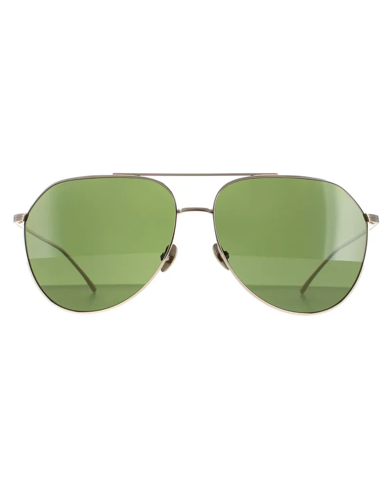 Lacoste Aviator Unisex Glänzend Gold Grün L209S Gold