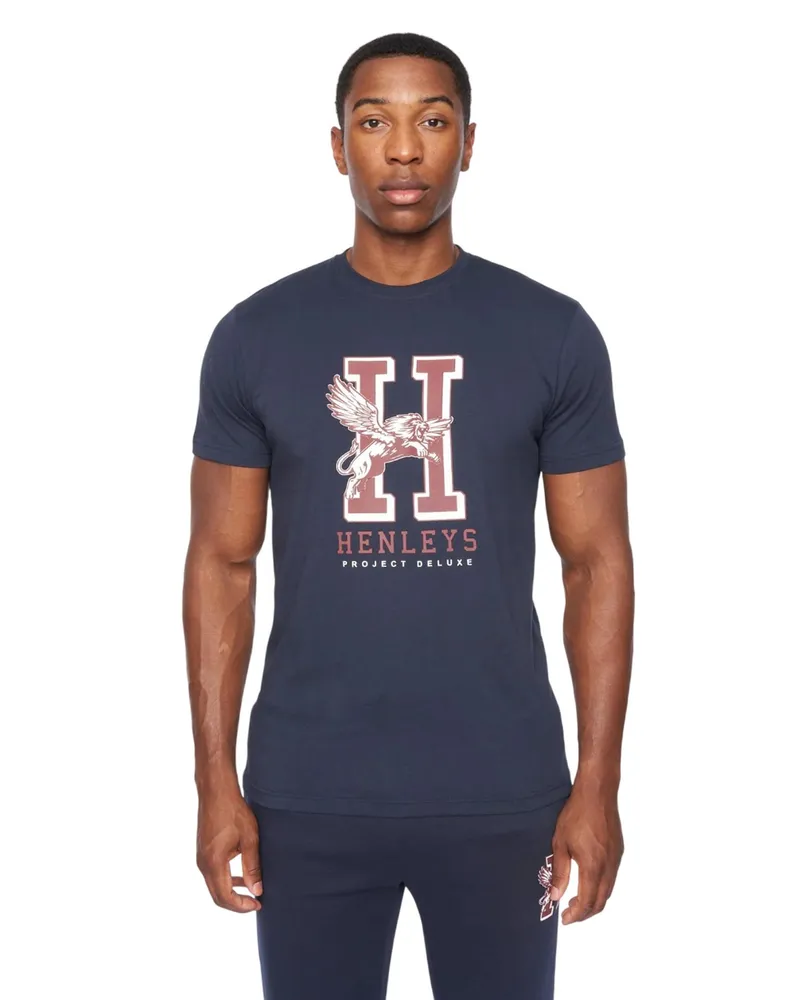 Henleys Belton" T-Shirt für Herren (Marineblau Marineblau