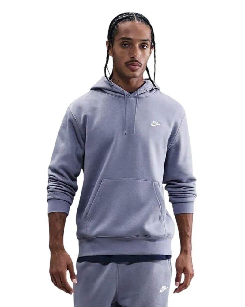 Nike Club" Hoodie zum Überziehen für Herren, Fleece (Indigoblau Lila